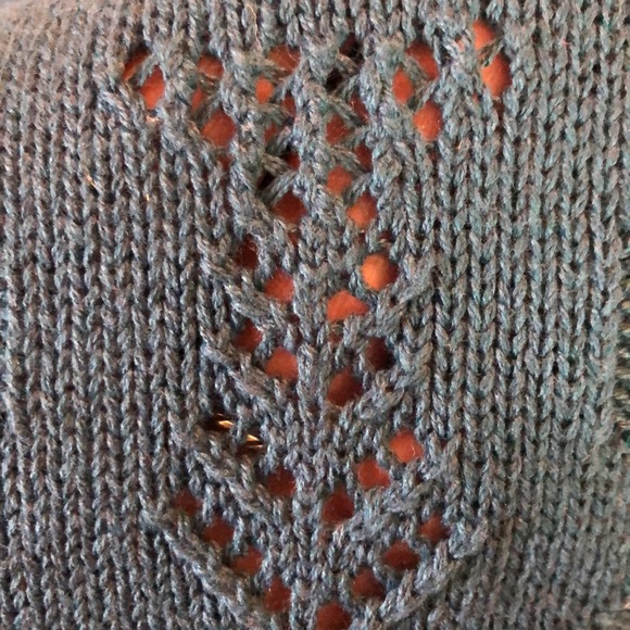 Vtg 90s DONNKENNY Classics Size 2X Textured Openweave Marine Blue Pullover NEW - Picture 14 of 15